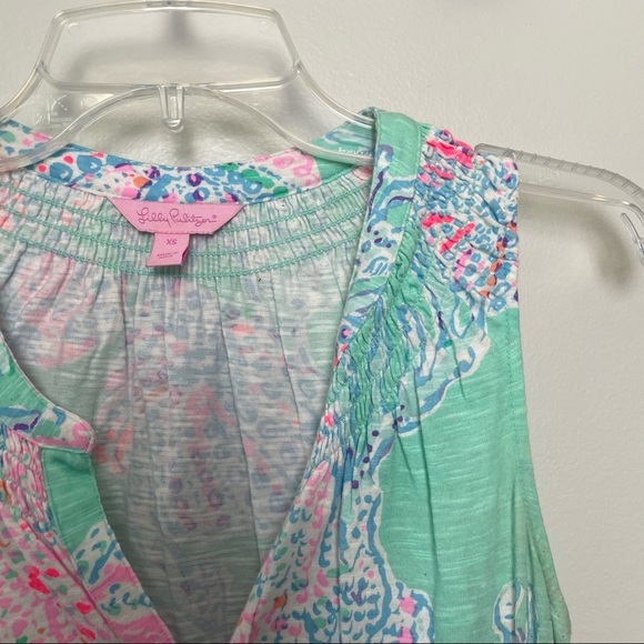 Lilly Pulitzer Essie Minty Fresh Sleeveless Mini Dress - Picture 2 of 8